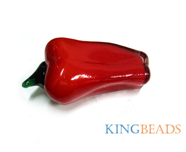 single silver core glass bead